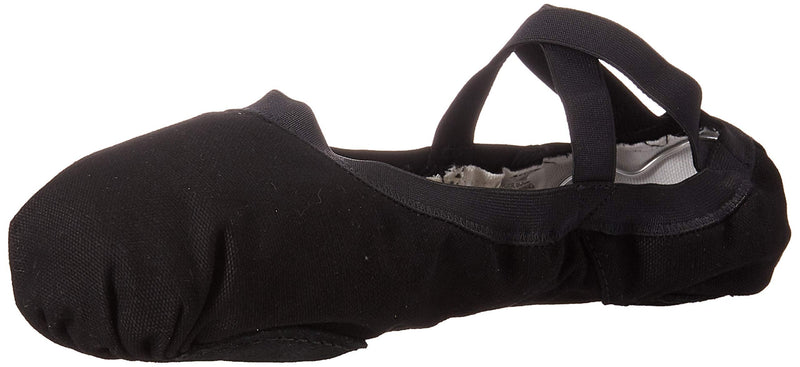 Bloch Dance Women's Pro Elastic Canvas Split Sole Ballet Shoe/Slipper 3 Medium Black - BeesActive Australia