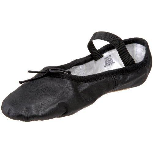 [AUSTRALIA] - Bloch Girls Dance Dansoft Full Sole Leather Ballet Slipper/Shoe, Black, 13.5 X-Wide Little Kid 