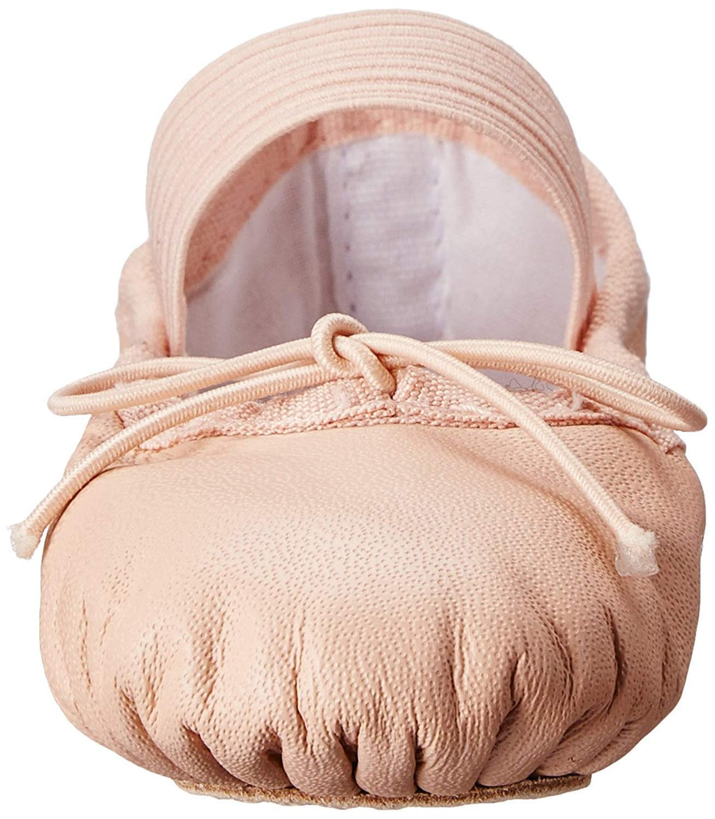 [AUSTRALIA] - Bloch Girls Dance Dansoft Full Sole Leather Ballet Slipper/Shoe, Pink, 12 Wide Little Kid 