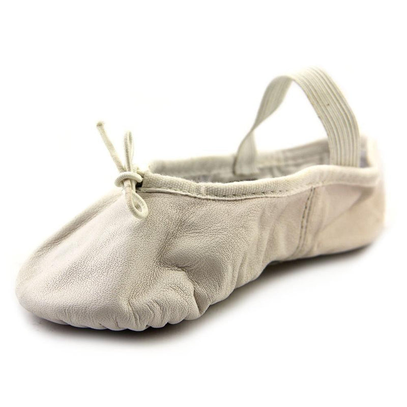 [AUSTRALIA] - Bloch Girls Dance Dansoft Full Sole Leather Ballet Slipper/Shoe, White, 9.5 Wide Toddler 