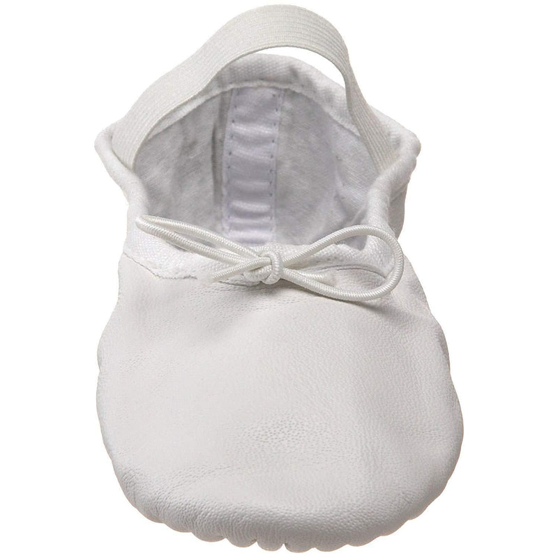 [AUSTRALIA] - Bloch Girls Dance Dansoft Full Sole Leather Ballet Slipper/Shoe, White, 7.5 X-Wide Toddler 