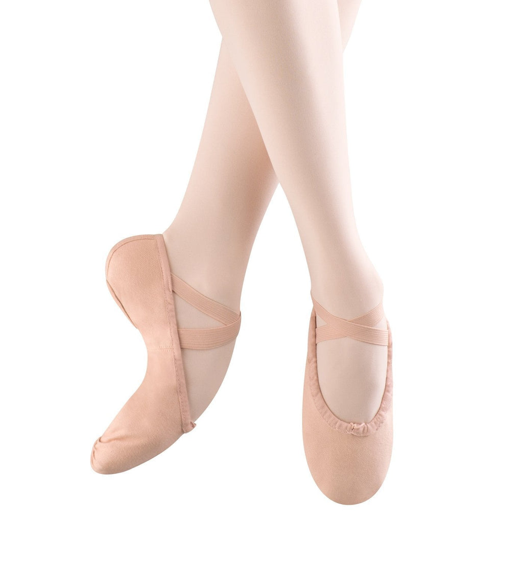 [AUSTRALIA] - Bloch Dance Girl's Pump Split Sole Canvas Ballet Slipper/Shoe Little Kid (4-8 Years) 1 Little Kid Pink 