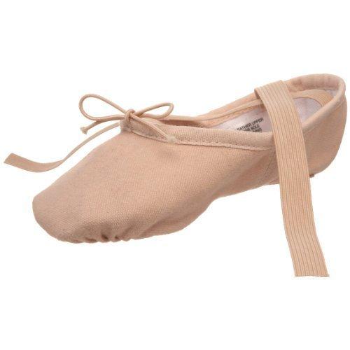 [AUSTRALIA] - Bloch Girls Pump Split Sole Canvas Ballet Shoe/Slipper, Pink, 10 C US Toddler 