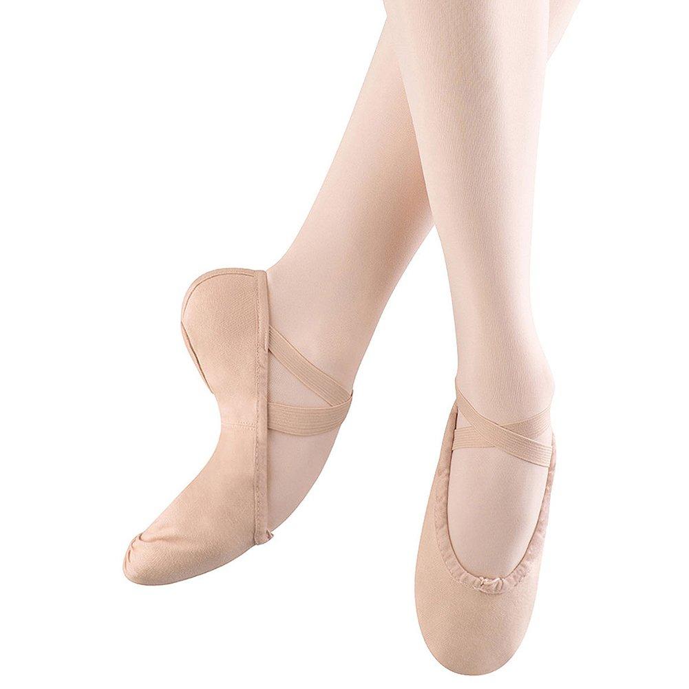 [AUSTRALIA] - Bloch Girls Pump Split Sole Canvas Ballet Shoe/Slipper, Pink, 12.5 D US Little Kid 