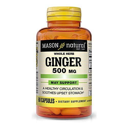 Mason Natural Ginger 500 Mg, 60 Capsules - BeesActive Australia