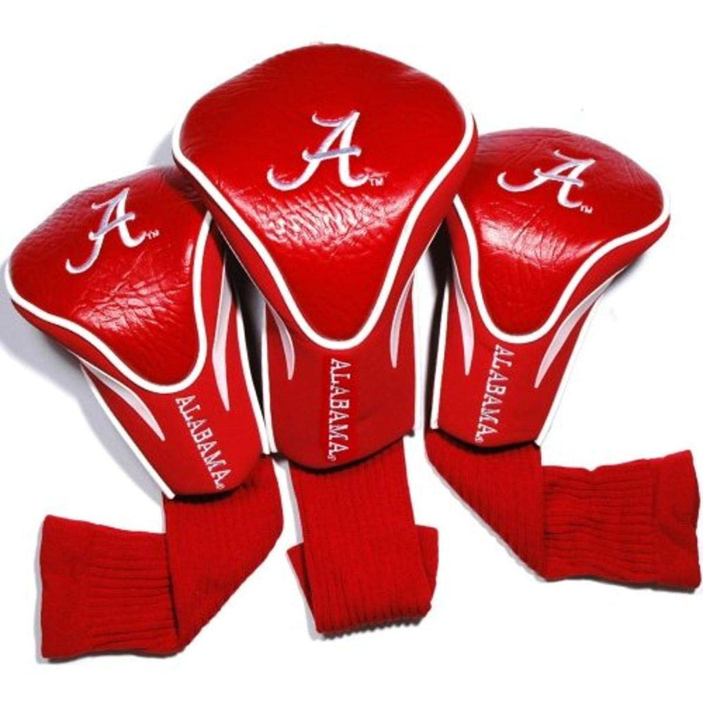 Team Golf NCAA Contour Golf Club Headcovers (3 Count), Numbered 1, 3, & X, Fits Oversized Drivers, Utility, Rescue & Fairway Clubs, Velour lined for Extra Club Protection Alabama Crimson Tide - BeesActive Australia