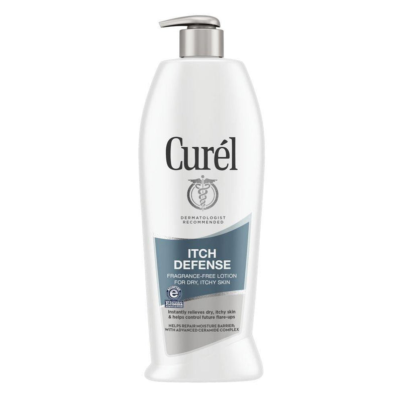 Curél Itch Defense Calming Body Lotion, Moisturizer for Dry, Body and Hand Lotion, with Advanced Ceramide Complex, 20 Ounce, Pro-Vitamin B5, Shea Butter 20 FL OZ - 591 mL Curél Itch Defense Calming Body Lotion, 20 Ounce - BeesActive Australia
