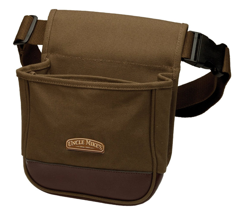 [AUSTRALIA] - Uncle Mike's Deluxe Canvas Shell Pouch (Brown, One Size) 