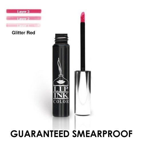 LIP INK Organic Vegan 100% Smearproof Liquid Lipstick - Glitter Red - BeesActive Australia