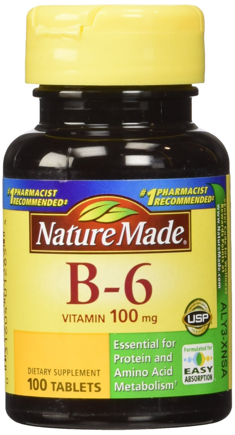 Nature Made Vitamin B-6 100 Mg, Tablets, 100-Count (Pack of 2) - BeesActive Australia