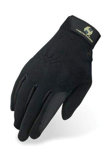 [AUSTRALIA] - Heritage Performance Fleece Gloves, Size 7, Black 