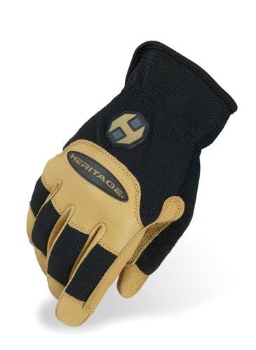 [AUSTRALIA] - Heritage Stable Work Glove 8 Black/Tan 