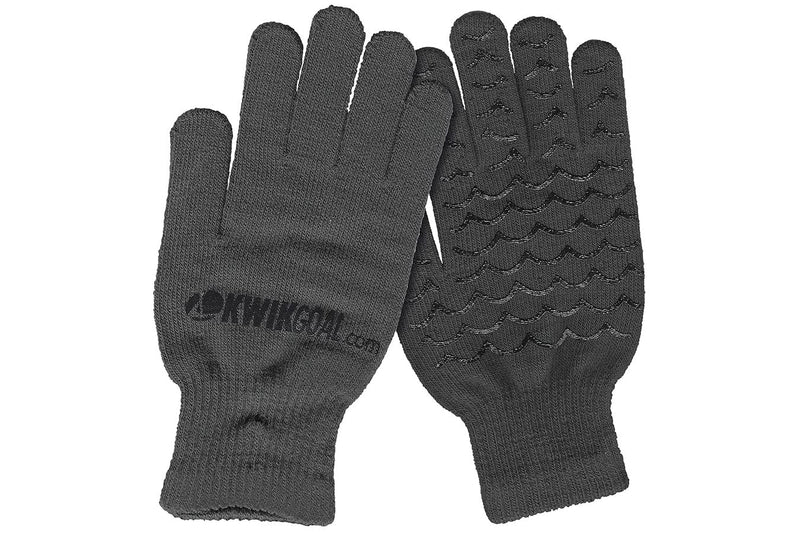Kwik Goal Classic Player Gloves Black Medium - BeesActive Australia