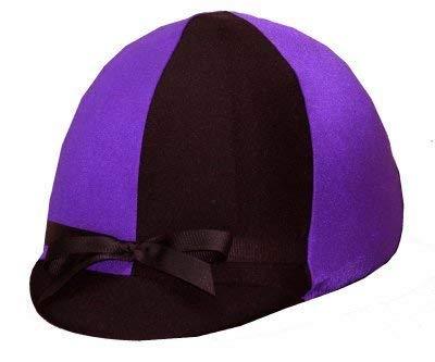 [AUSTRALIA] - Equestrian Riding Helmet Cover - Purple and Black 