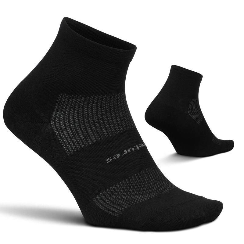 Feetures! Men's High Performance Ultra Light Quarter, black, medium - BeesActive Australia
