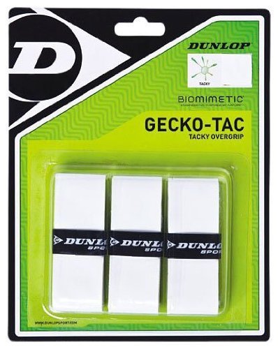 Dunlop Sports Gecko Tac Overgrip 3-Pack White - BeesActive Australia