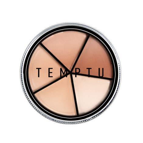 TEMPTU S/B Silicone-Based Concealer Wheel | 5 Natural Skin Tone Shades For Weightless Coverage Of Redness, Dark Spots & Discolorations - BeesActive Australia