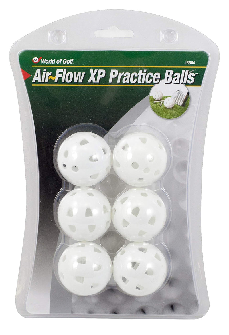 Jef World of Golf Gifts and Gallery, Inc. Airflow XP Practice Balls - Set of 6 White - BeesActive Australia