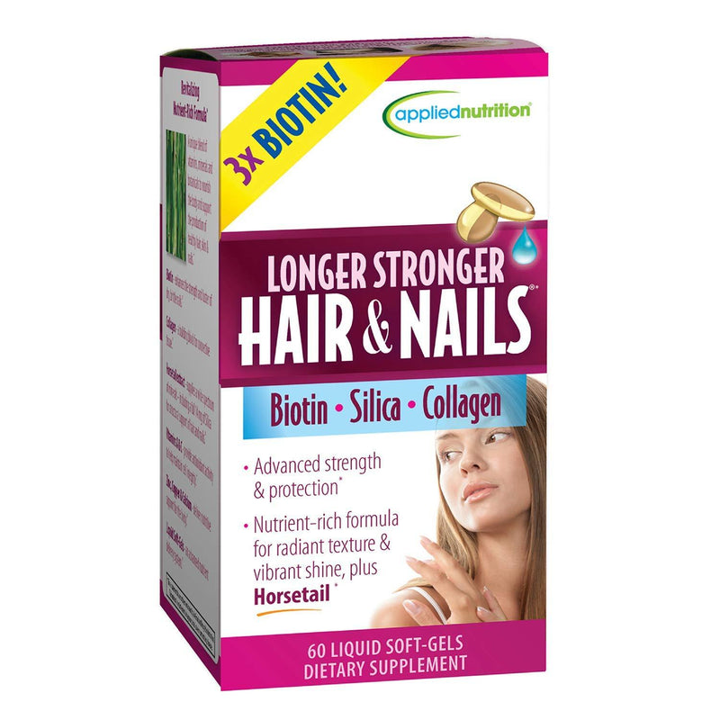 Applied Nutrition Longer, Stronger Hair and Nails, 60-Count - BeesActive Australia