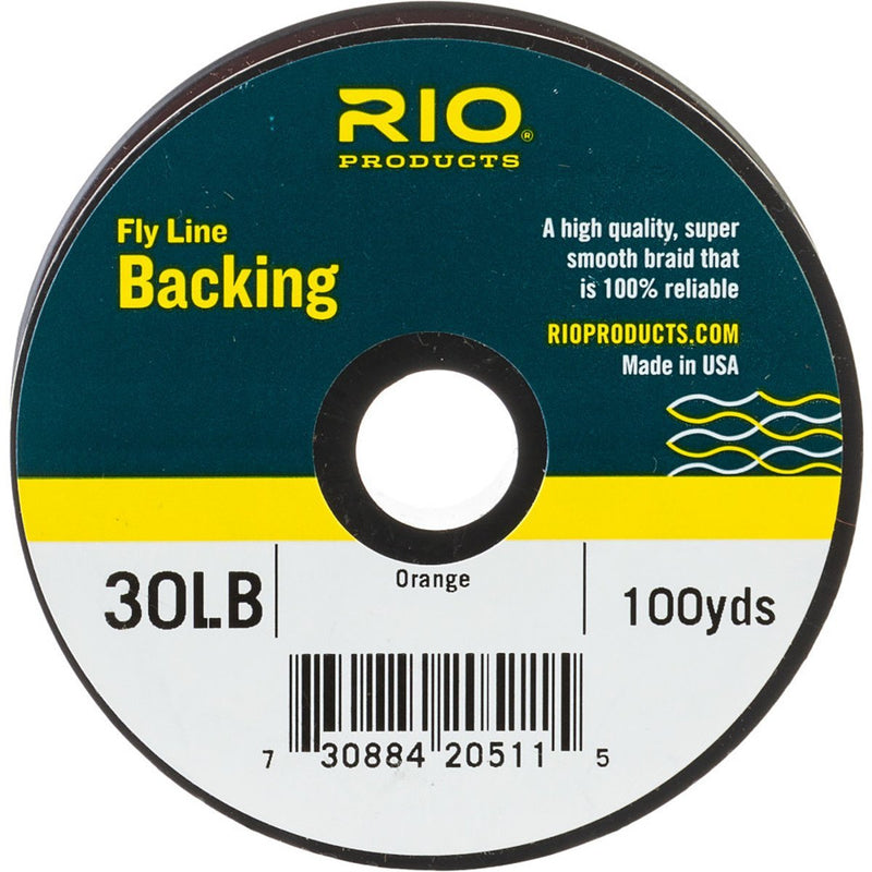 [AUSTRALIA] - Rio Fly Fishing Backing Dacron 20Lb 100 yd. Fly Tying Equipment, Orange 