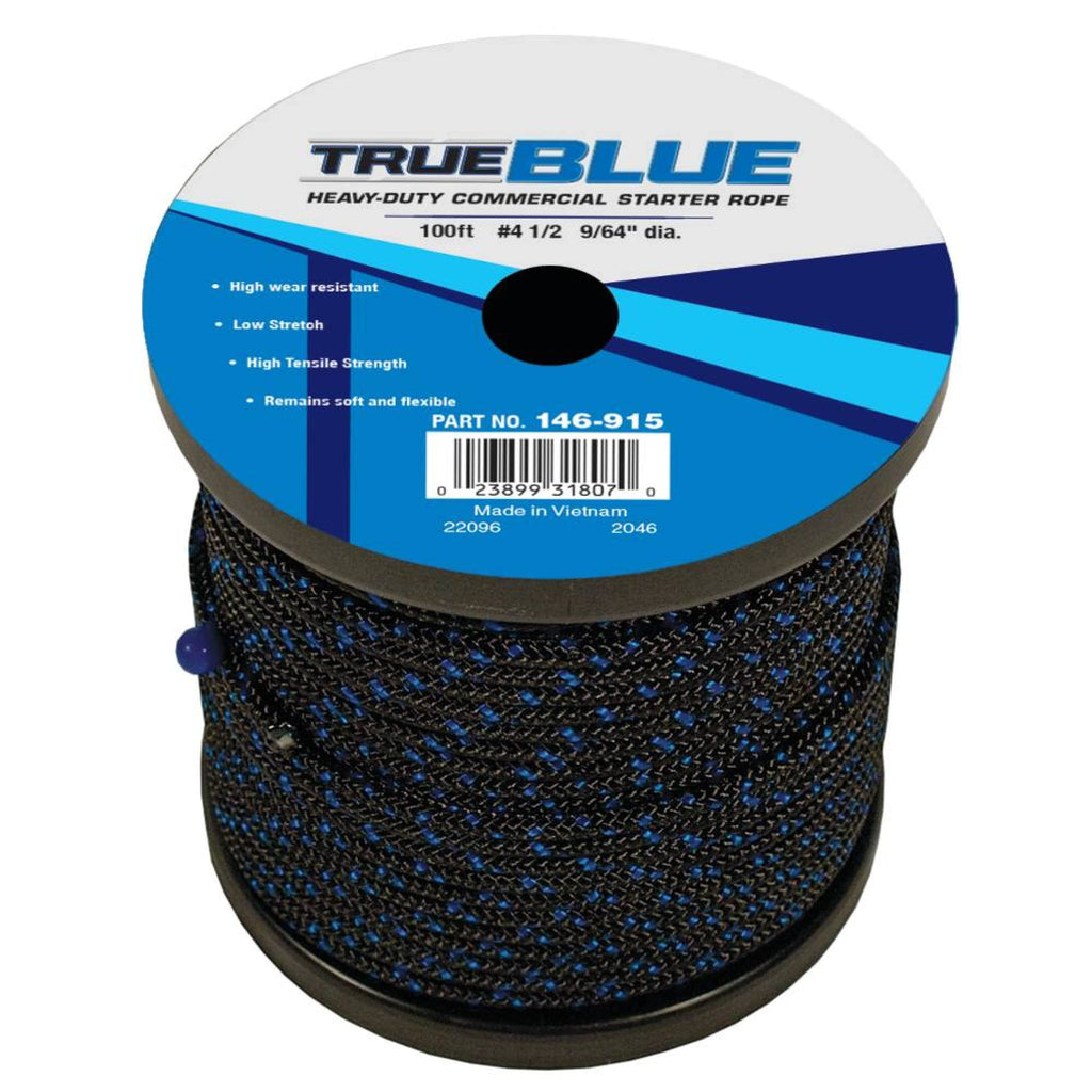 Stens 146-915 Pull Cord Rope, 100-Feet Trueblue Starter Rope, Recoil Starter Rope for Larger 4-Cycle Engines, Heavy Duty Rope 4 1/2, Single Unit - BeesActive Australia