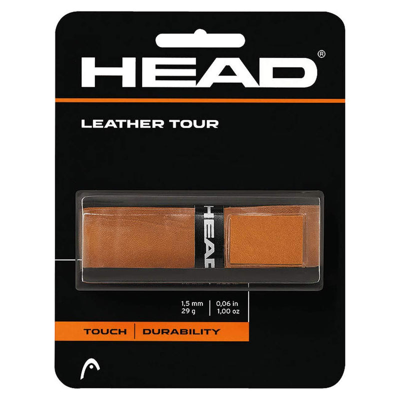 [AUSTRALIA] - HEAD Leather Tour Tennis Racket Replacement Grip - Racquet Handle Grip Tape 