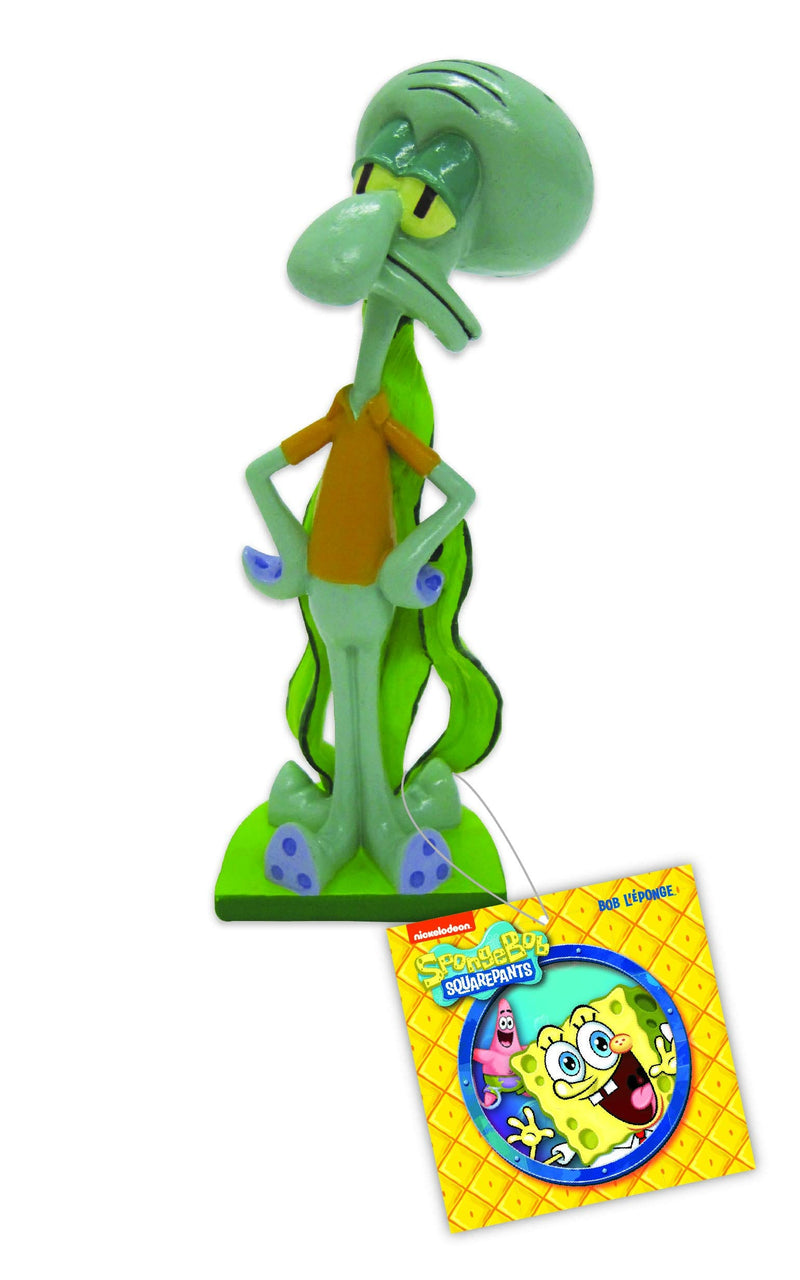Penn-Plax Squidward Aquarium Resin Décor Ornament - Bring a Little Bikini Bottom and Spongebob to Your Tank - Stands 6.75" high - BeesActive Australia