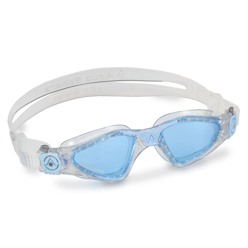 Aqua Sphere Kayenne Ladies Swimming Goggles - Made in Italy - UV Protection Anti Fog Swim Goggles for Women Blue Lens / Powder Blue - BeesActive Australia