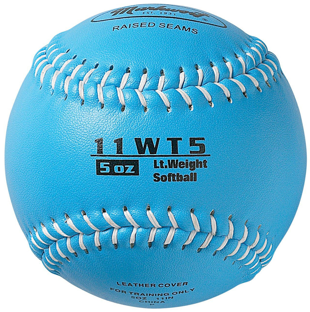 [AUSTRALIA] - Markwort Color Coded Weighted 11-Inch Softball (5-Ounce, Columbia Blue) 