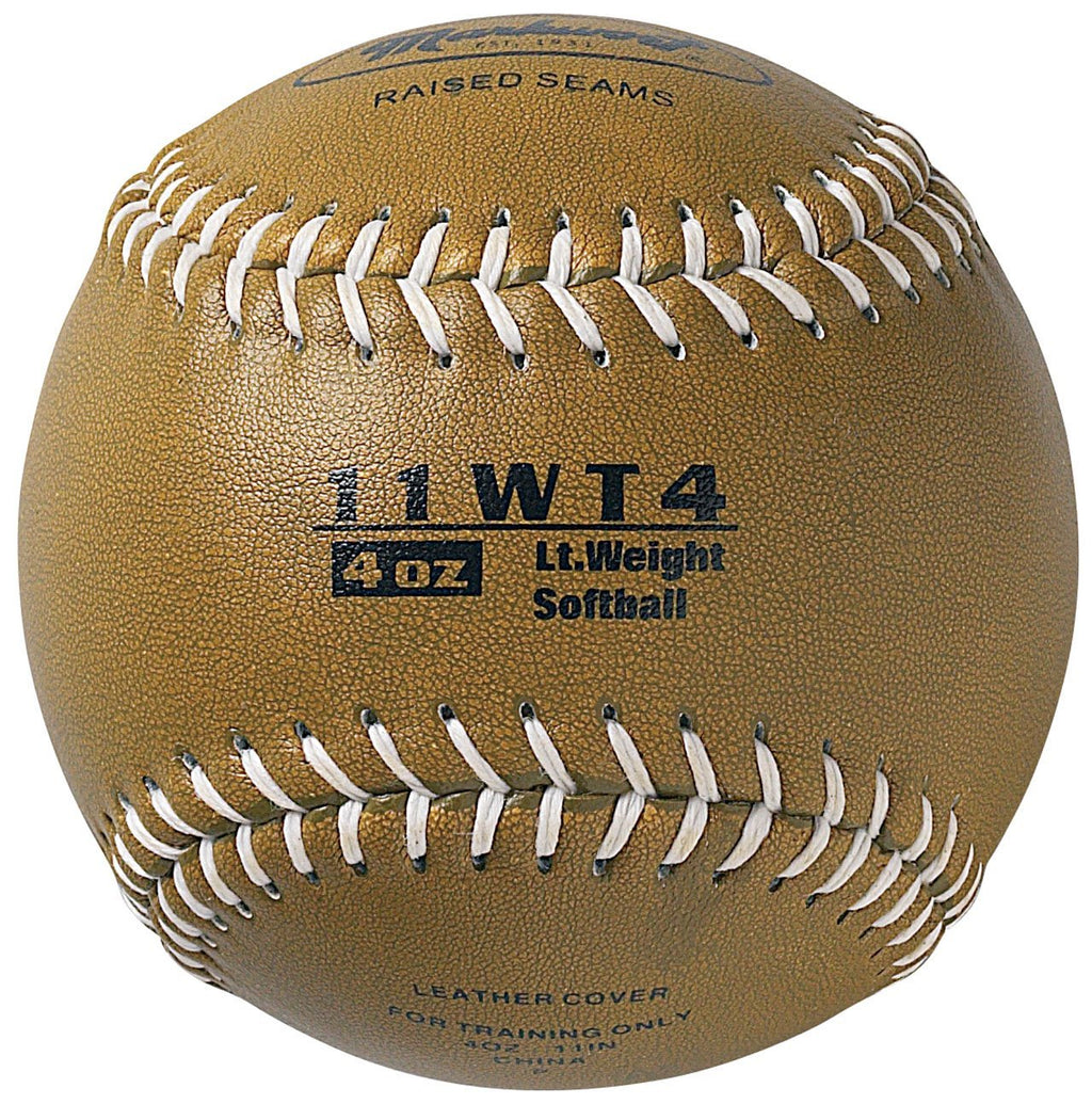 [AUSTRALIA] - Markwort Color Coded Weighted 11-Inch Softball (4-Ounce, Gold) 