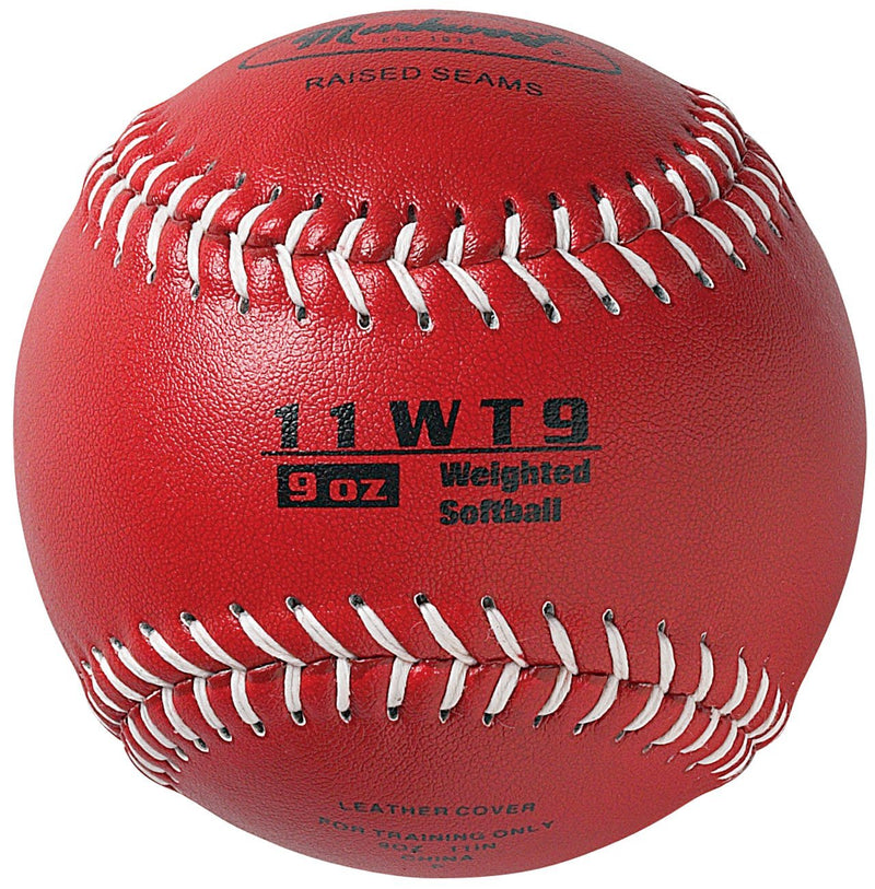 [AUSTRALIA] - Markwort Color Coded Weighted 11-Inch Softball (9-Ounce, Red) 