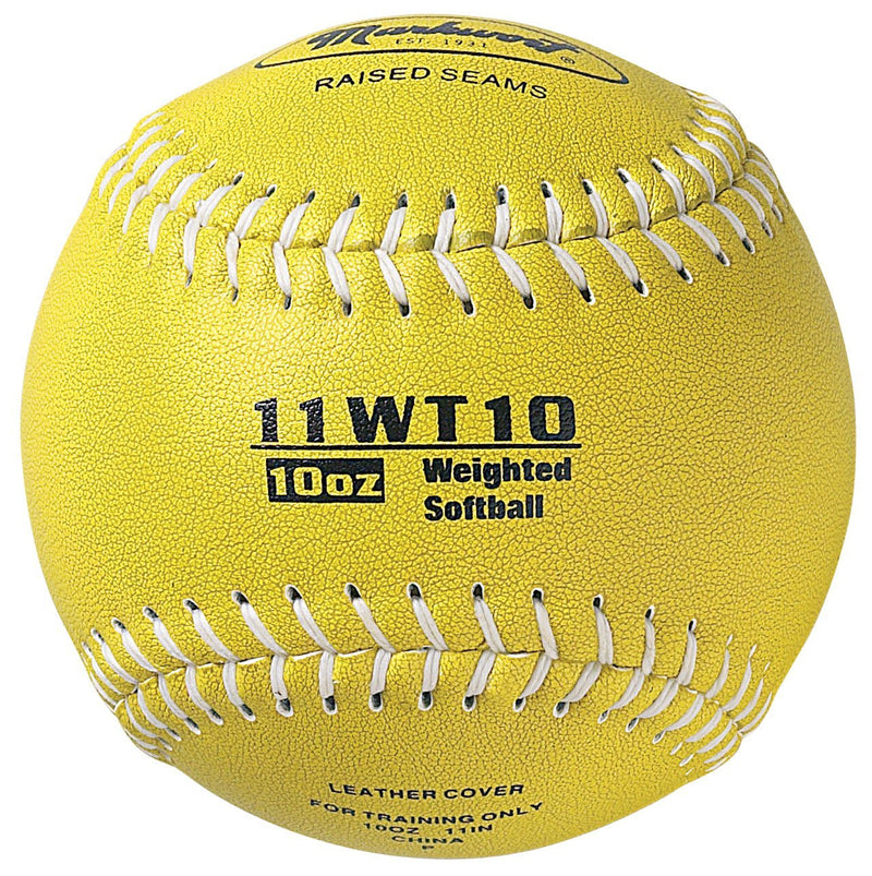 [AUSTRALIA] - Markwort Color Coded Weighted 11-Inch Softball (10-Ounce, Olive) 