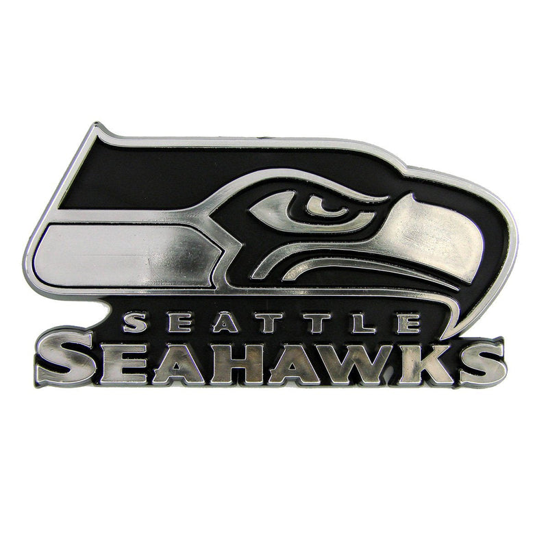 NFL Seattle Seahawks Chrome Automobile Emblem - BeesActive Australia