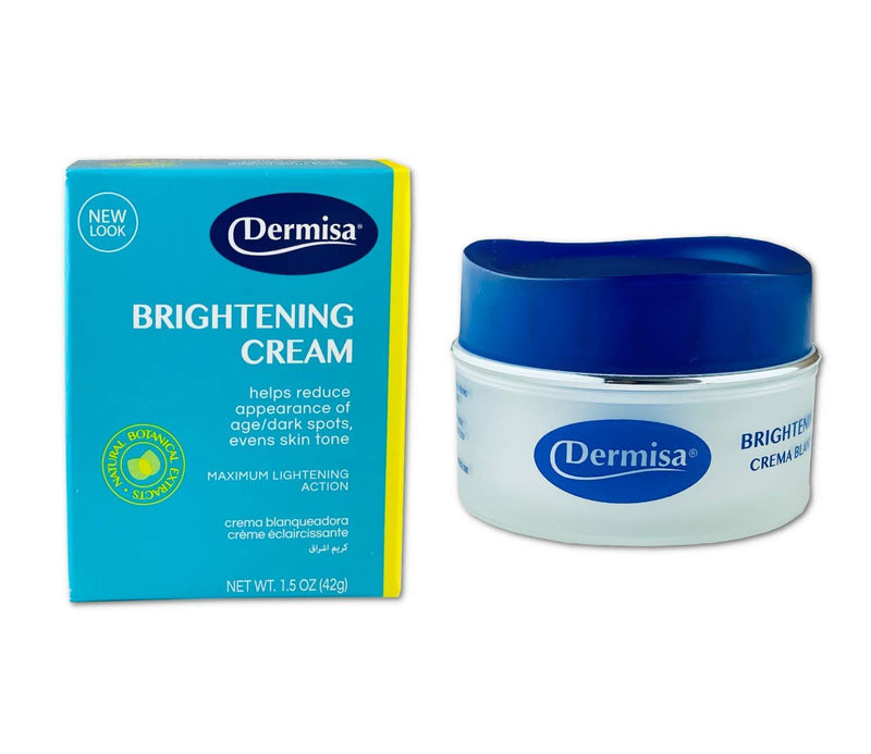 Dermisa Brightening Cream with 4 Natural Botanical Extracts | Helps to Brighten and Hydrate Skin | Contains Kojic Acid, Licorice Extract, Arbutin and Indian Gooseberry (AMLA) | 1.5 OZ | Pack of 1 - BeesActive Australia