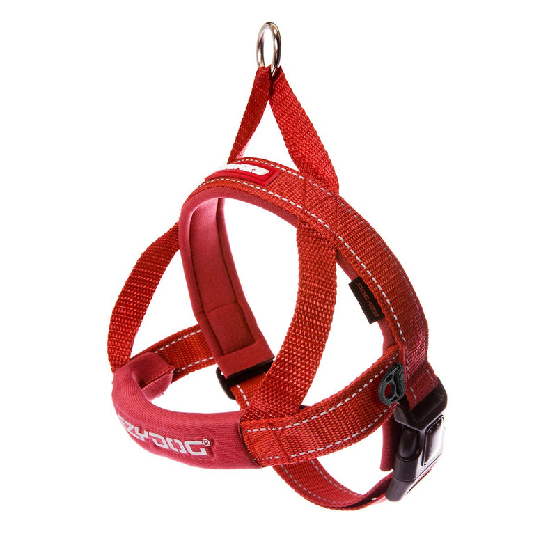 EzyDog Quick Fit Custom Fit Adjustable Dog Harness Large Red - BeesActive Australia