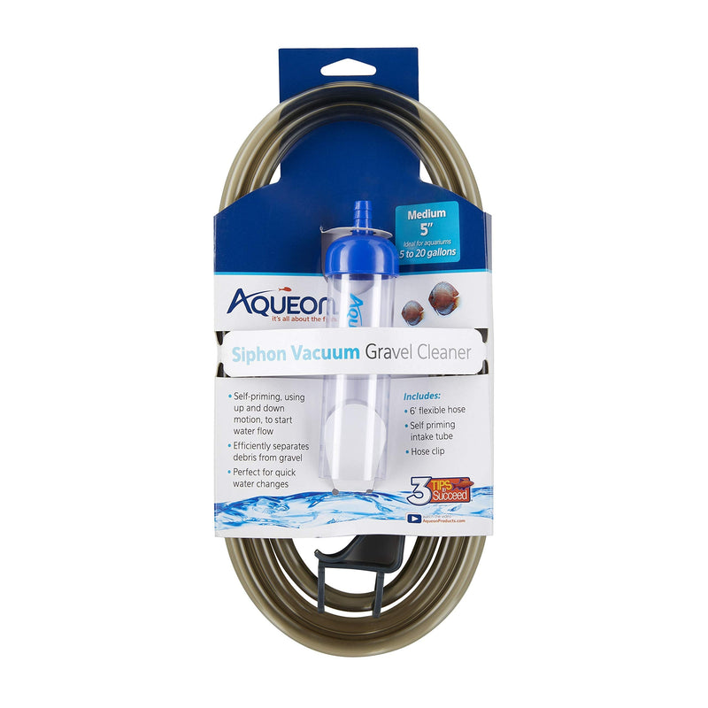 Aqueon Siphon Vacuum Aquarium Gravel Cleaner, Medium Medium - 5 Inches - BeesActive Australia