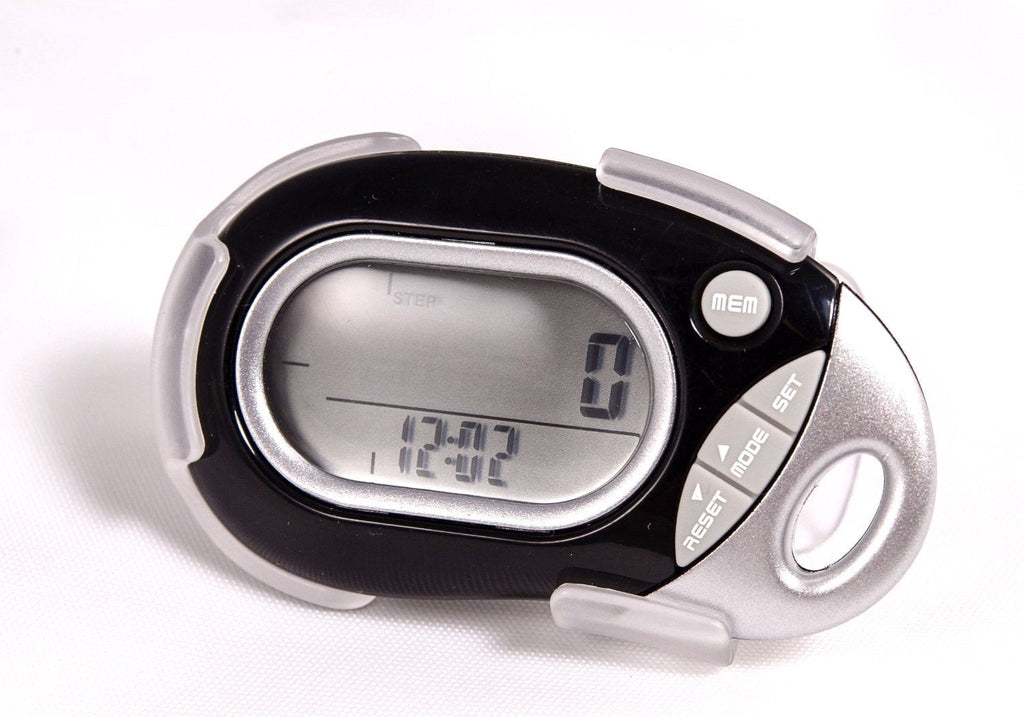 Pedusa PE-771 Tri-Axis Multi-Function Pocket Pedometer - Black With Holster/Belt Clip - BeesActive Australia