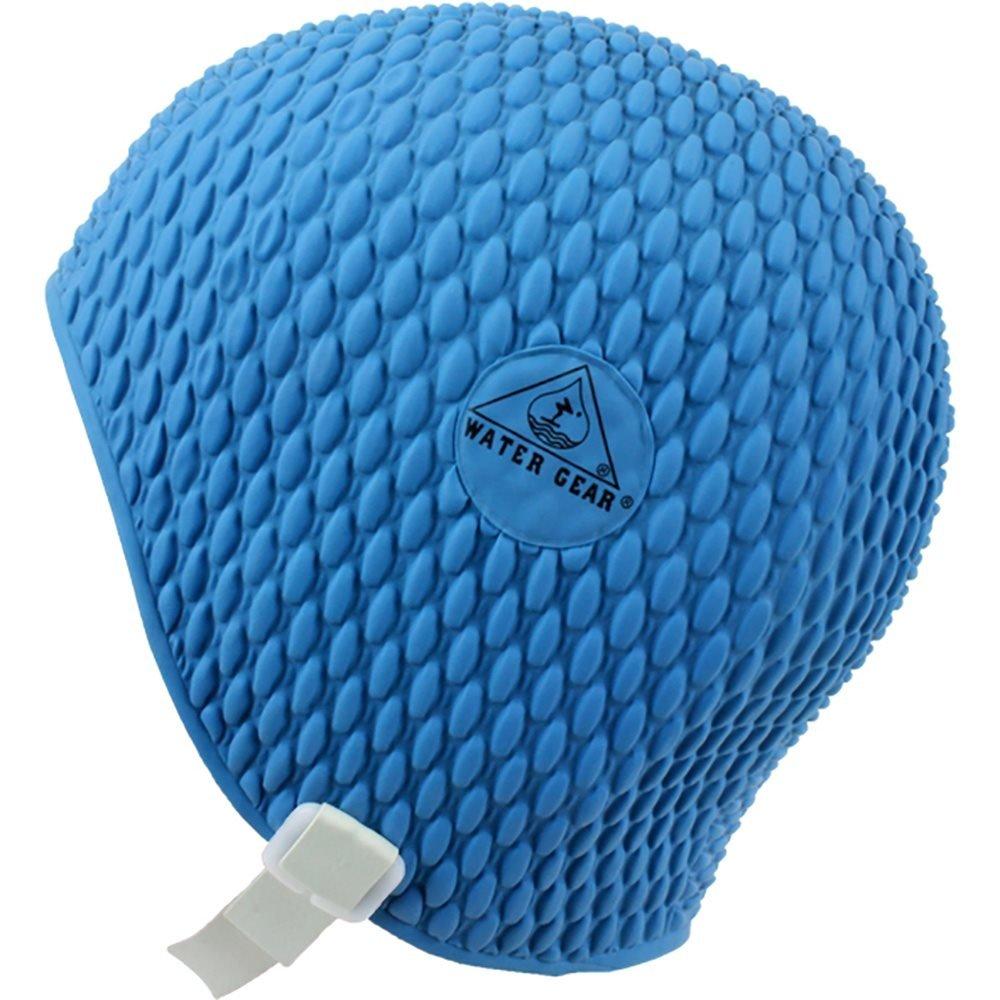 [AUSTRALIA] - Water Gear Natural Rubber Swim Bubble Cap, Royal Blue. Medium 