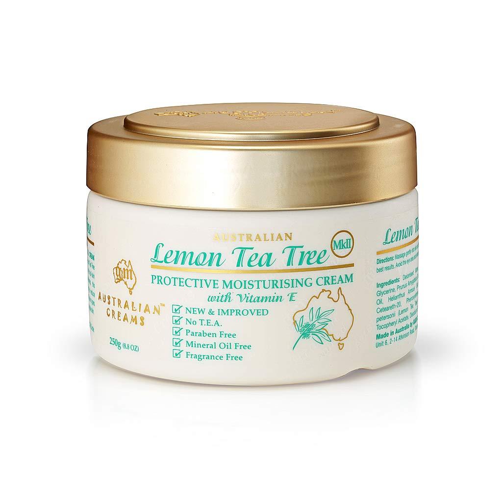 Australian Creams MKII Lemon Tea Tree Cream with Vitamin E - natural remedy for hundreds of bacterial and fungal skin - 250g - BeesActive Australia