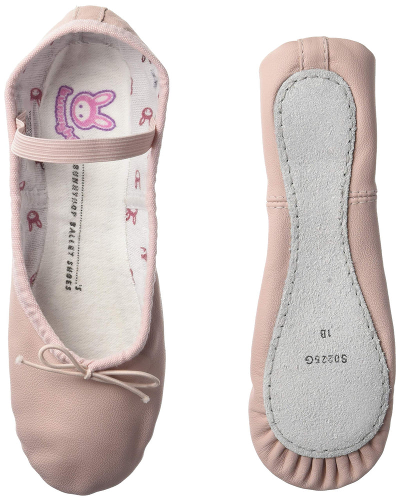 [AUSTRALIA] - Bloch Kids Dance Girl's Bunnyhop Full Sole Leather Ballet Slipper/Shoe 2 Little Kid Pink 