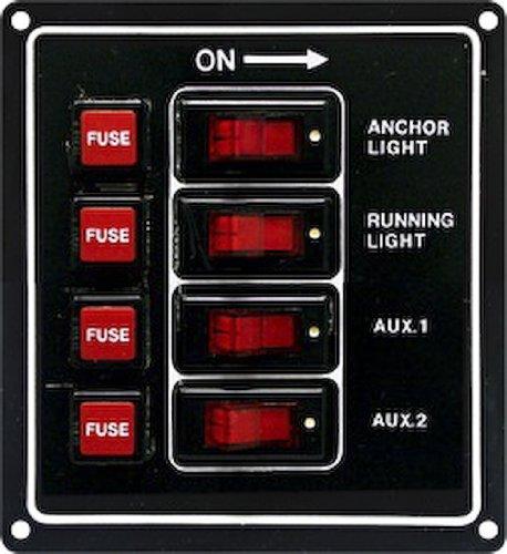 [AUSTRALIA] - SeaSense Switch Panel 4 Gang 