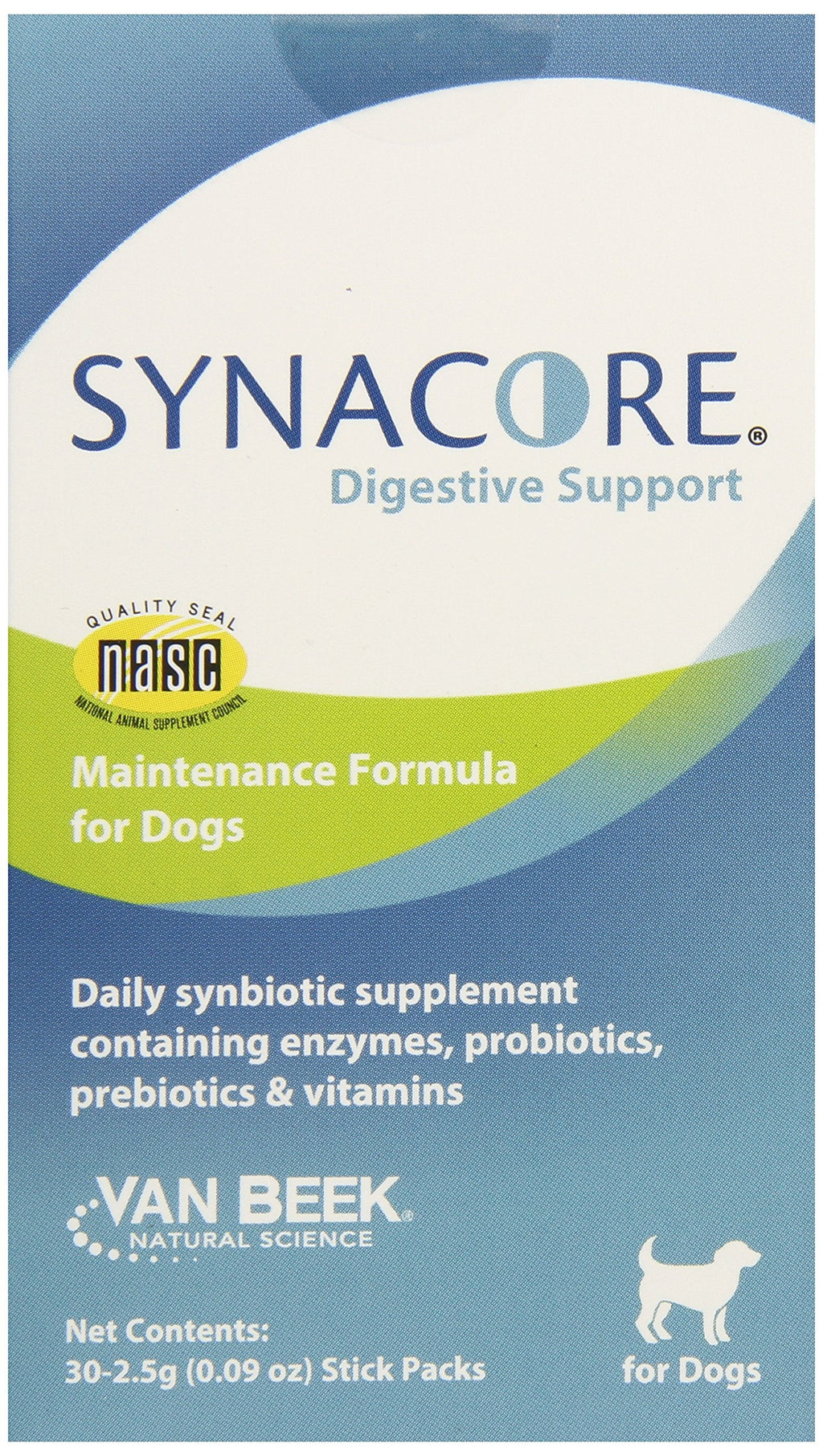 VAN BEEK Synacore Digestive Support for Dogs, 30-Pack - BeesActive Australia