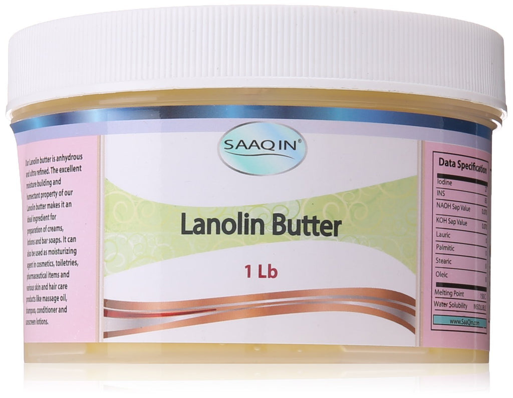 100% Pure Lanolin (anhydrous) - Ultra Refined Butter 1 Lb - Nipple cream - Mustache wax - Helps revitalize and hydrate sensitive skin. Great for making lip balm, hair and skin products. - BeesActive Australia
