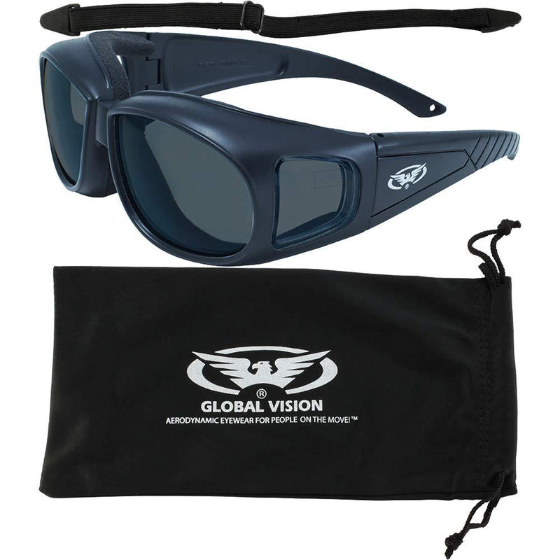 Global Industrial Motorcycle Safety Sunglasses Fits Over Eye Glasses Smoked Lenses Meets ANSI Z87.1 Standards for Safety Glasses Has Soft Airy Foam Padding Comes with Storage Pouch and Strap - BeesActive Australia