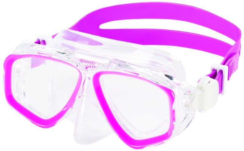 [AUSTRALIA] - Speedo Unisex-child Adventure Swim Mask Junior Pink Frost 