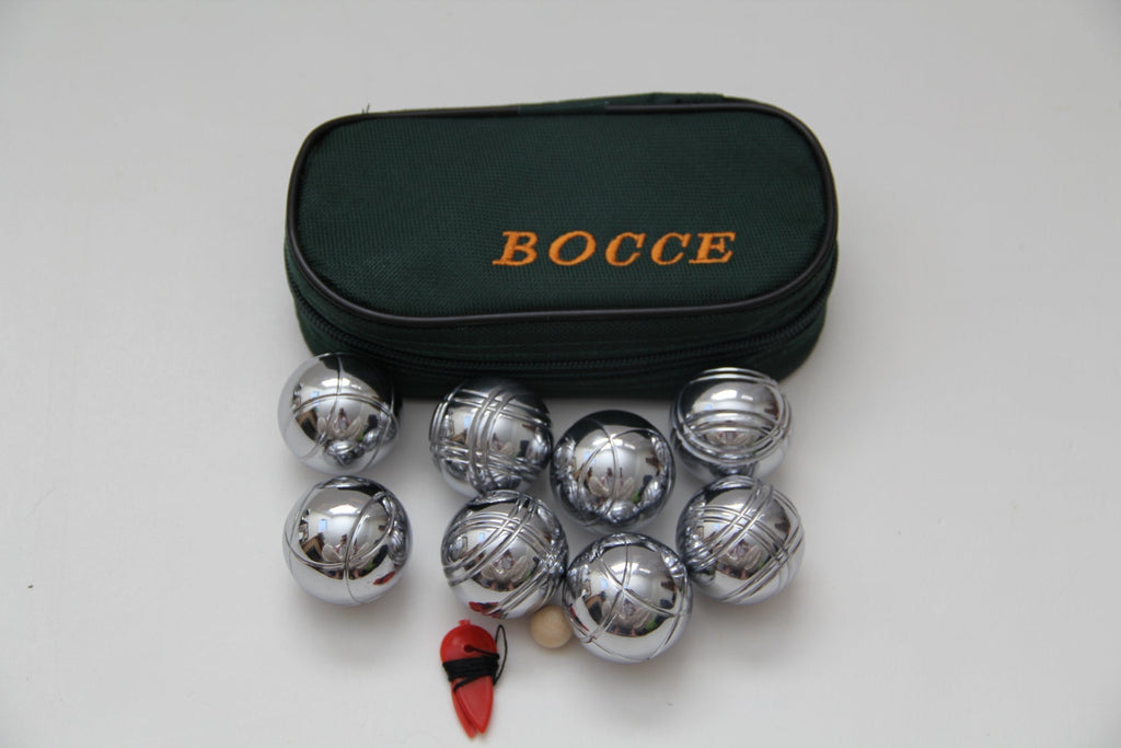 [AUSTRALIA] - 8 Ball 35mm Metal Mini Bocce/Petanque Set with green bag - single by BuyBocceBalls 
