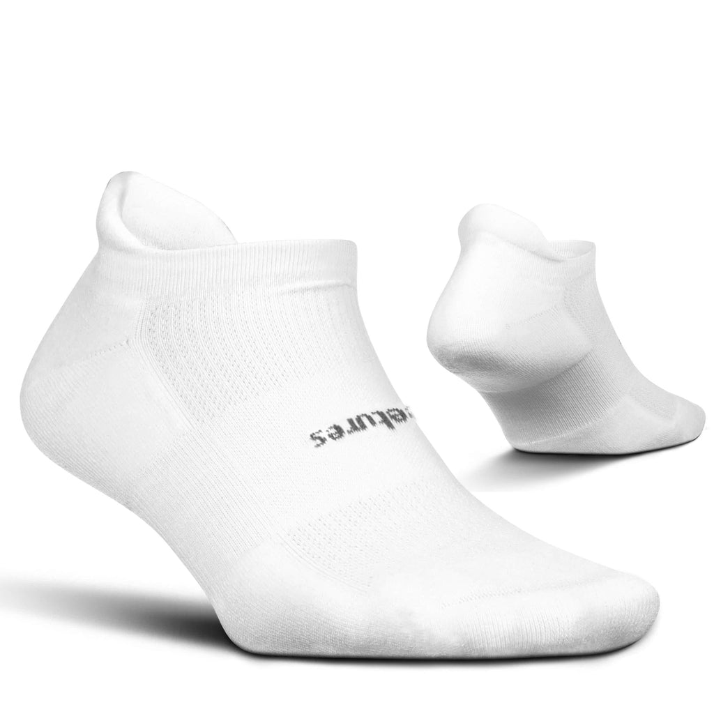 [AUSTRALIA] - Feetures High Performance Cushion No Show Tab Sock Solid Large White 