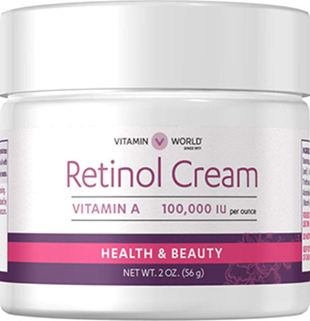 Vitamin World Retinol Cream, 2 oz, A 100,000 IU per oz - BeesActive Australia