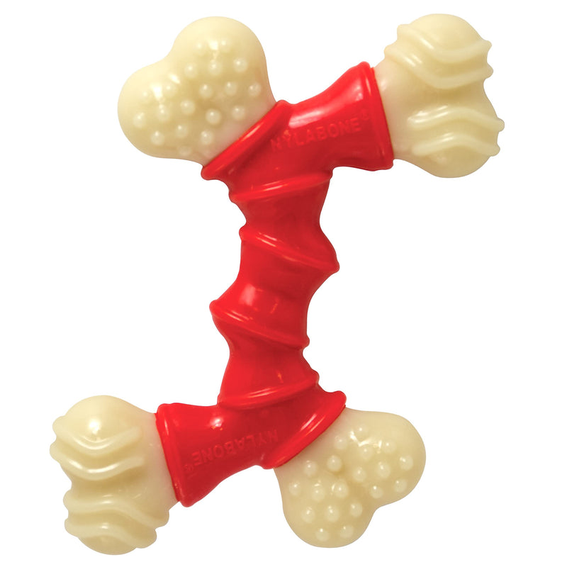 Nylabone Double Bone Power Chew Long-Lasting Dog Toy Medium/Wolf - Up to 35 lbs. red - BeesActive Australia