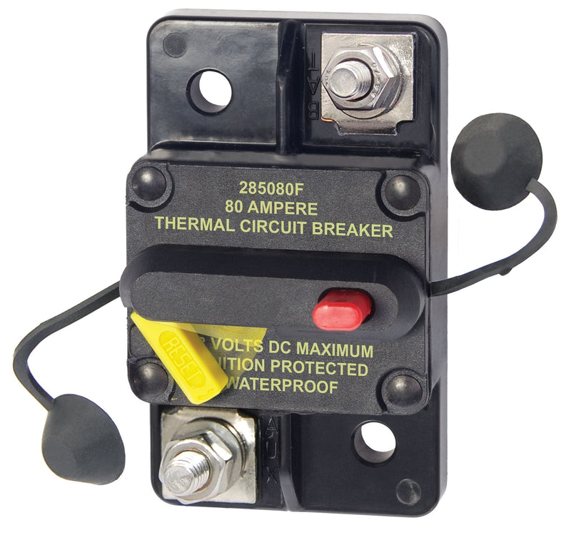 [AUSTRALIA] - Blue Sea Systems 187 Series, 285 Series & Klixon Circuit Breakers 285 Series, Surface Mount 80a Dc 